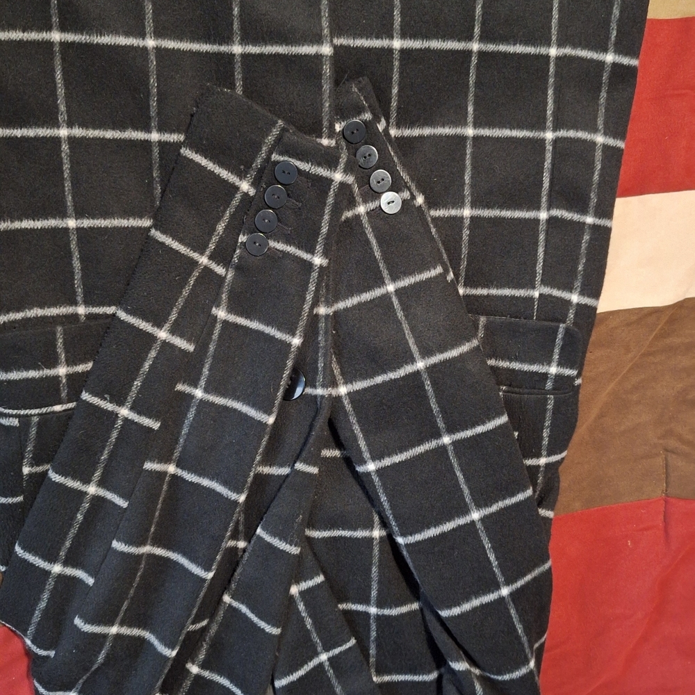 Primark Windowpane Check Coat - Chick And Cozy - Picture 4 of 9